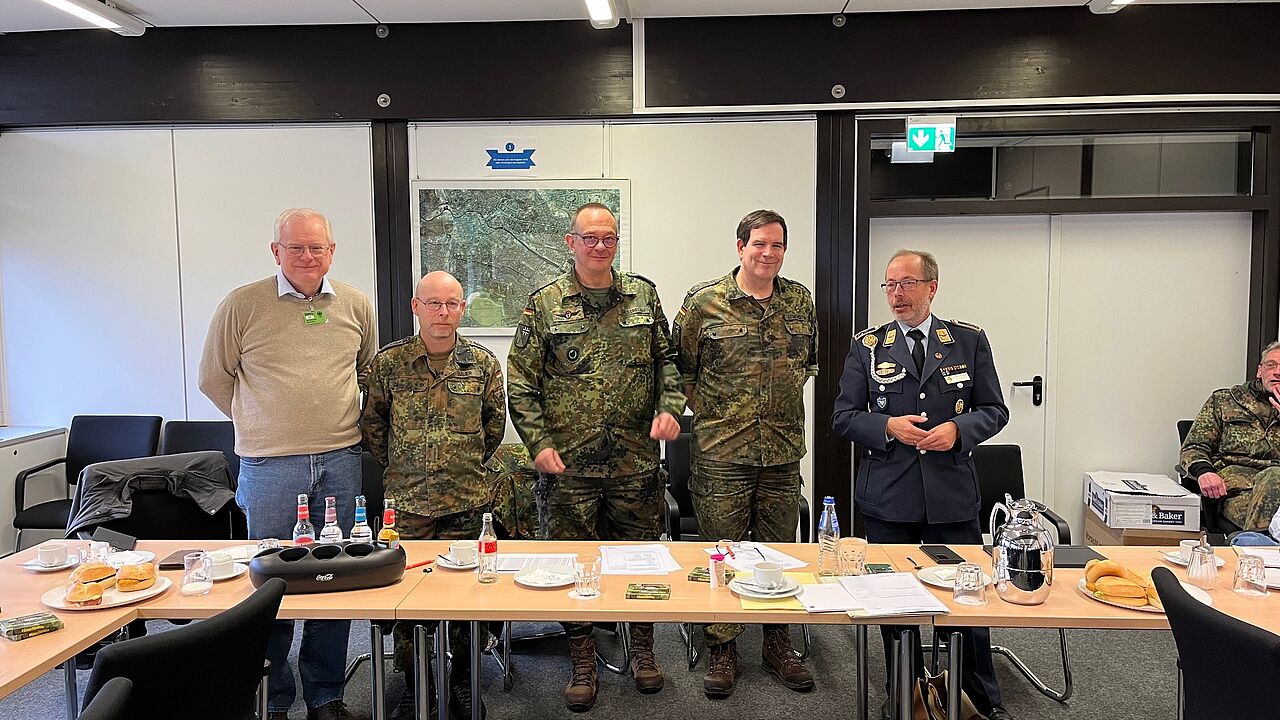 Die Truppenkameradschaft beim Unterstützungskommando Bw wählte zum Jahresauftakt ihren neuen Vorstand. Foto: TruKa UStgKdoBw    