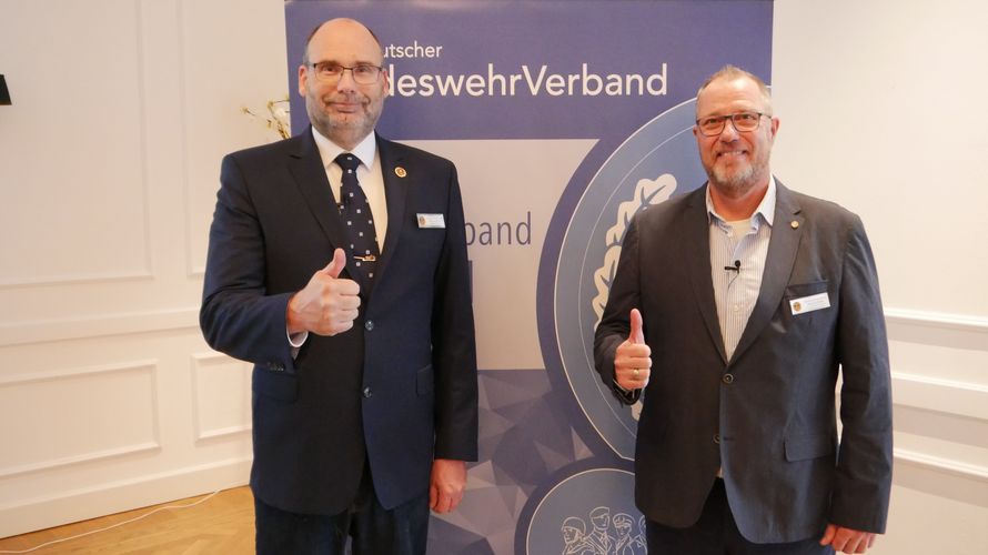 Michael Scholz (von links) und Hannes Dreier wurden im Mai dieses Jahres gewählt. Foto: DBwV