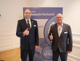 Michael Scholz (von links) und Hannes Dreier wurden im Mai dieses Jahres gewählt. Foto: DBwV