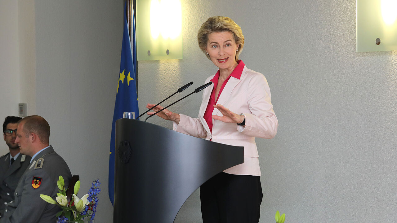 Verteidigungsministerin Ursula von der Leyen betonte in ihrer Rede die Wichtigkeit des GVPA 