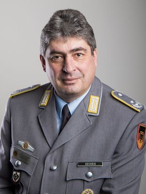 Oberstleutnant Andreas Geckeis, Vorsitzender Ressourcenbereiche im DBwV-Bundesvorstand. Foto: DBwV/Scheurer