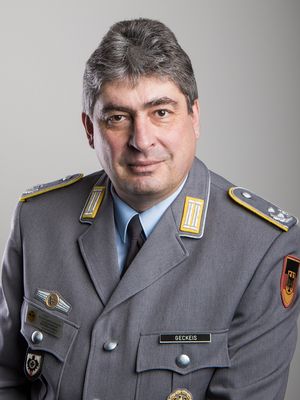 Vorsitzender Ressourcenbereiche Oberstleutnant Andreas Geckeis Foto: DBwV/Scheurer