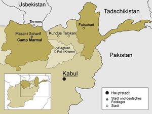 Die deutschen Feldlager im Norden Afghanistans. (Quelle: Bundeswehr/Wichman