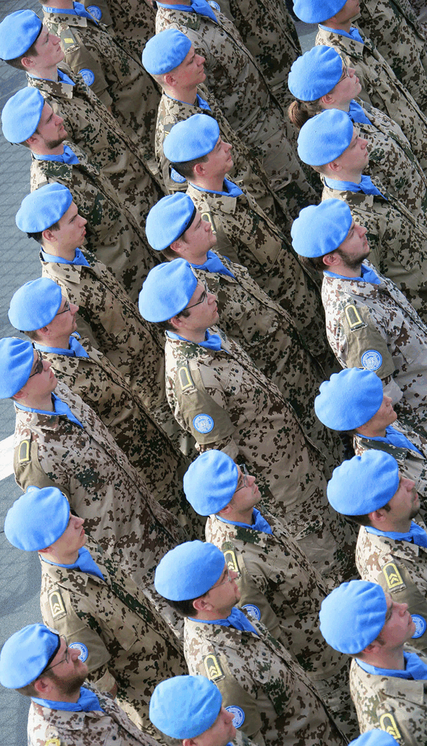 Deutsche Soldaten im UNIFIL-Einsatz: Seit einigen Jahren verstärkt Deutschland sein Engagement in den Blauhelmmissionen der Vereinten Nationen. Foto: Bundeswehr/Rott