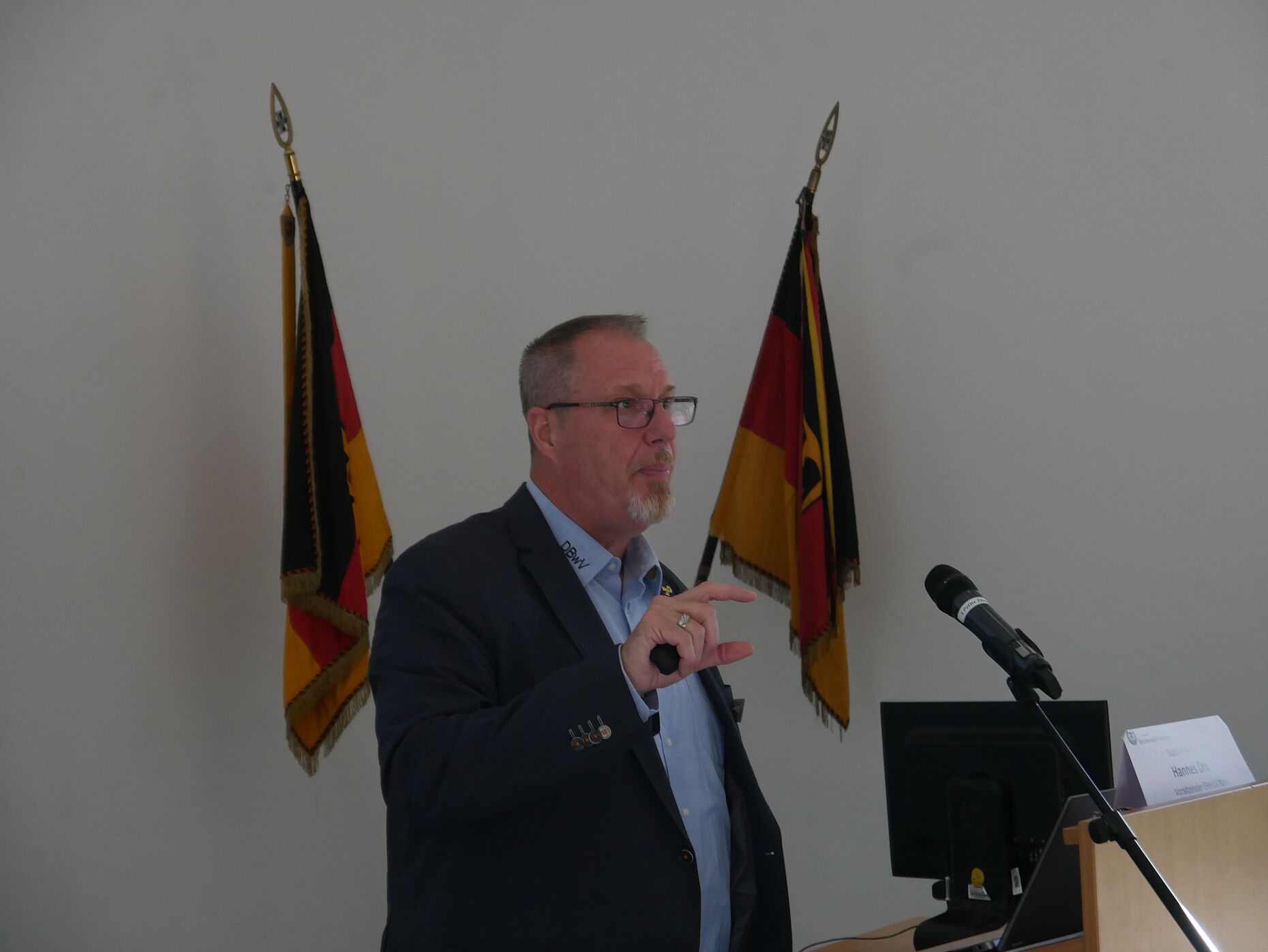 Hannes Dreier leitete das Seminar und hielt die Referate. Foto: DBwV