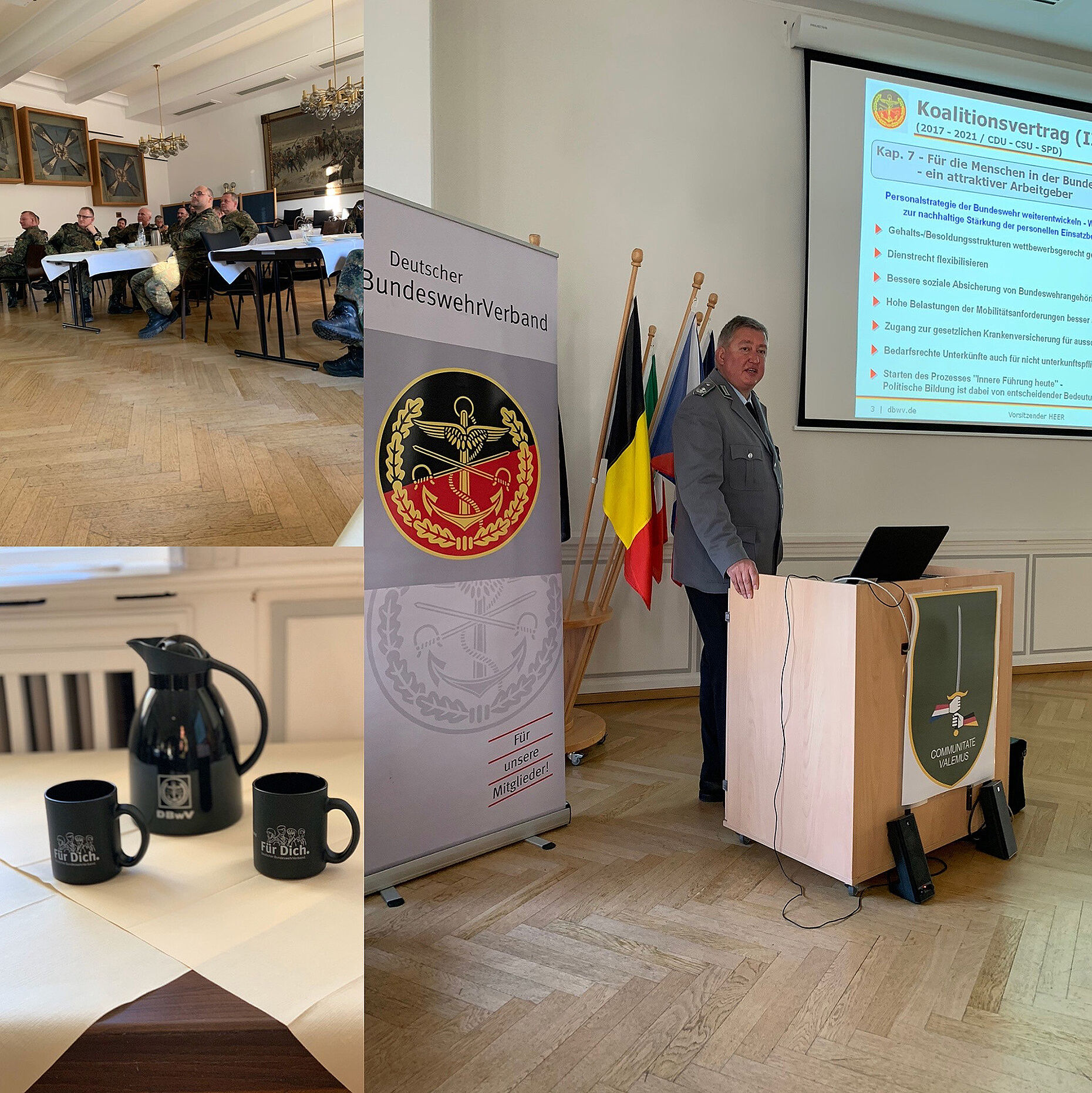 Oberstleutnant Thomas Behr (Vorsitzender Heer) war zu Gast in Münster. Foto: TruKa