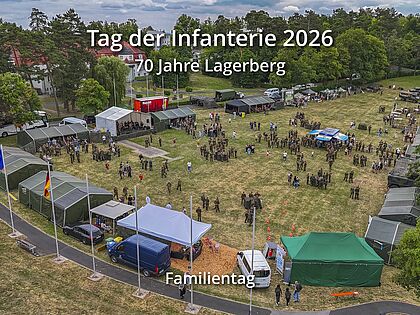 Begegnungen, Gespräche und strahlende Gesichter: Das Familienfest zum Tag der Infanterie begeisterte zahlreiche Besucher auf dem Lagerberg. Foto: Bundeswehr/Malte Egenolf
