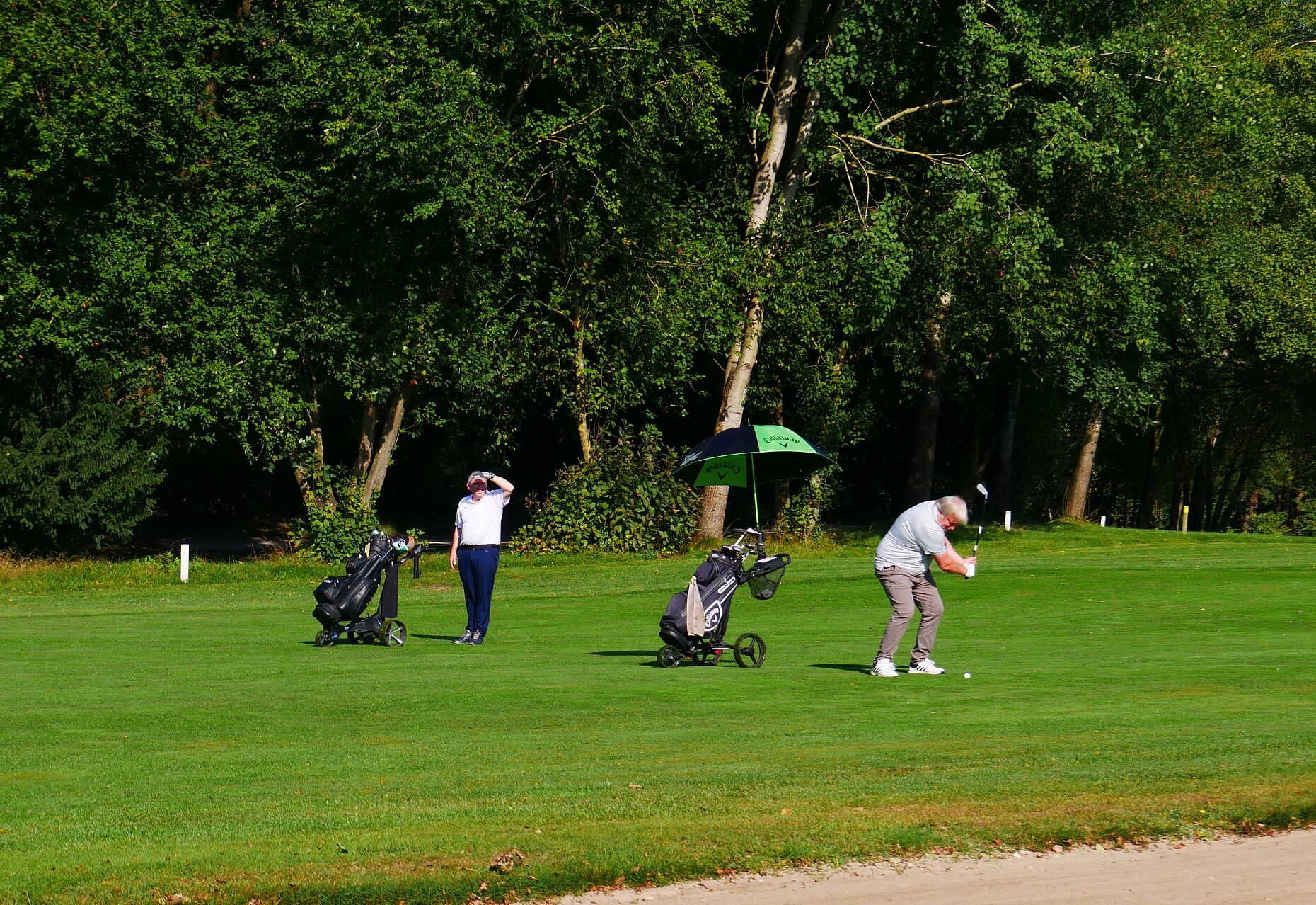 Die Teilnehmerinnen und Teilnehmer hatten im Golfpark Soltau auf dem Hof Loh beste Bedingungen. Foto: DBwV