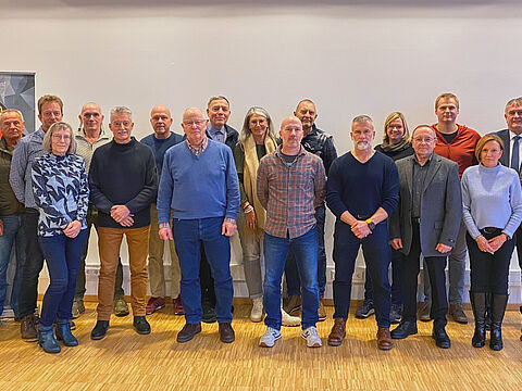 Teilnehmer der letzten Veranstaltung des Jahres 2024 der Kameradschaft ERH Calw mit Vorsitzenden ERH im Landesverband, Oberstabsfeldwebel a.D. Bernhard Hauber. Foto: KERH Calw