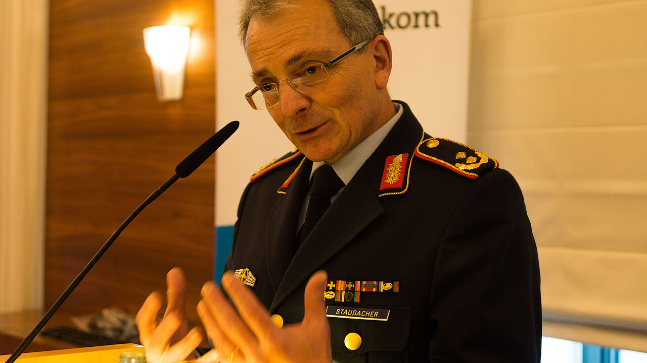 Beim parlamentarischen Abend: Generalmajor Erich Staudacher. Foto: DBwV