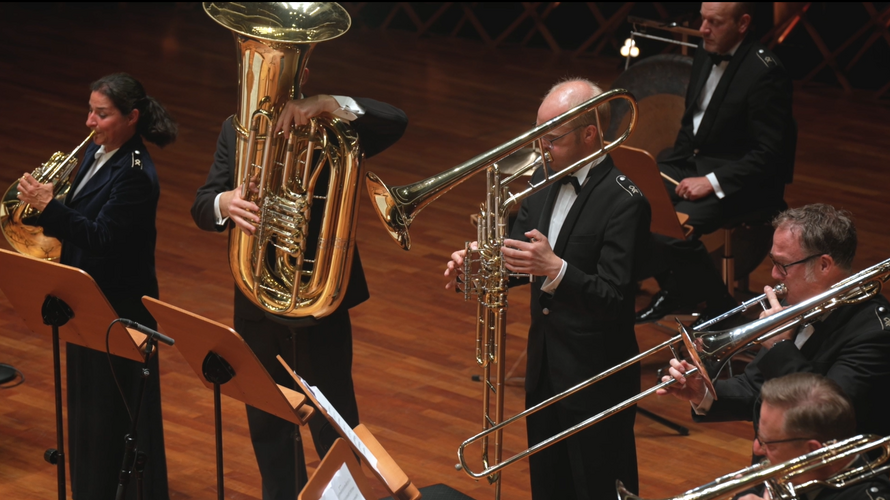 Das Online-Konzert des Siegburger Musikkorps der Bundeswehr ist eine musikalische Geste des Dankes und der Verbundenheit. Foto: Screenshot