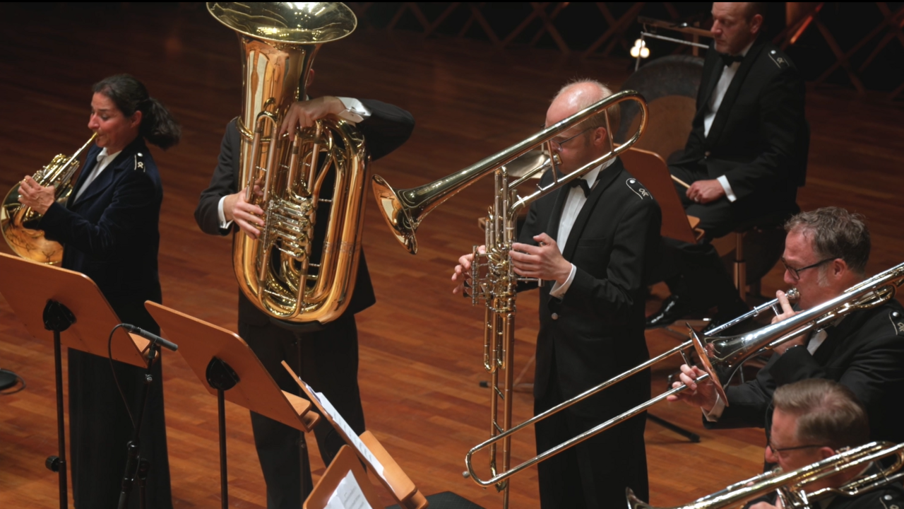 Das Online-Konzert des Siegburger Musikkorps der Bundeswehr ist eine musikalische Geste des Dankes und der Verbundenheit. Foto: Screenshot