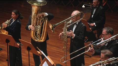 Das Online-Konzert des Siegburger Musikkorps der Bundeswehr ist eine musikalische Geste des Dankes und der Verbundenheit. Foto: Screenshot