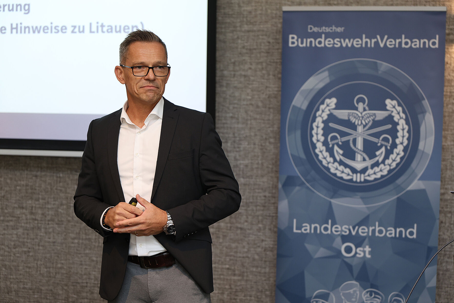Thomas Geis, Continentale Versicherung. Foto: DBwV/Yann Bombeke