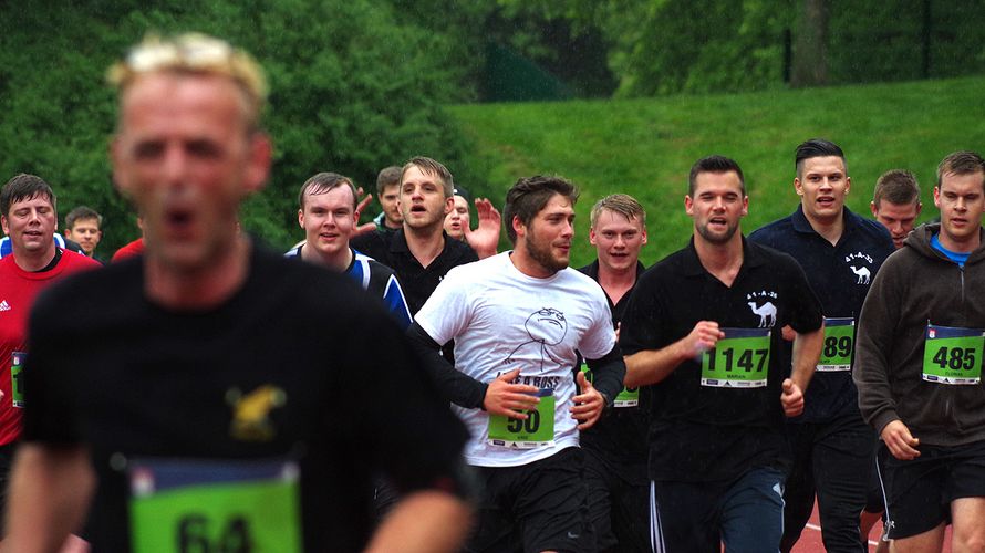 Zieleinlauf beim Hamburger Solidaritätslauf 2015. Foto: Henning/DBwV