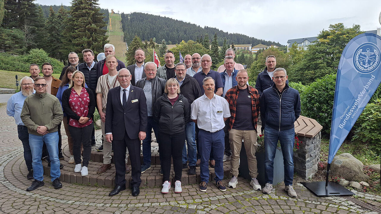 Die Teilnehmer der Tagung für aktive Reservisten im Landesverband Ost. Foto: DBwV/Dreiser