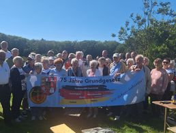 Ein klares „Ja“ zum Grundgesetz brachten die Kameradinnen und Kameraden auf Sylt zum Ausdruck. Foto: LV Nord