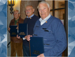 Die langjährigen Mitglieder Peter Kaul (v.l.), Max Spießl und Ernst-August Meyer. Foto: DBwV/KERH Sonthofen
