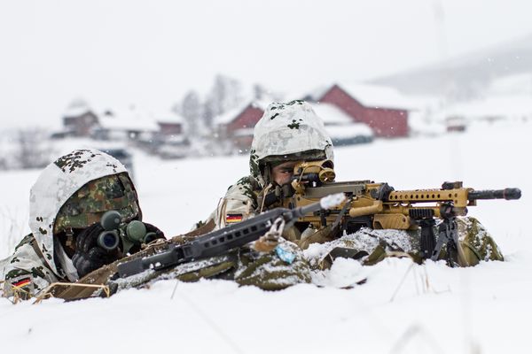 Soldaten vom Gebirgsjägerbataillon 232 bei einer Nato-Großübung in Norwegen. Foto: Bundeswehr/Jana Neumann