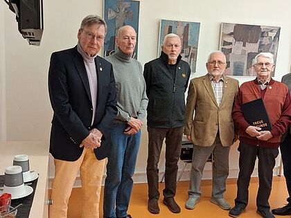 Lutz-Uwe Gloeckner, Klaus Bartels, Horst Trumpke, Gerhard Mrozik, Siegfried Krüger und Jürgen Schwarz. Foto: DBwV