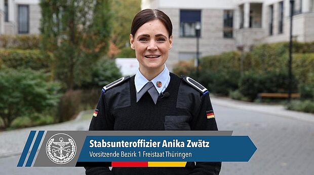 Satbsunteroffizier Anika Zwätz. Copyright: Yann Bombeke