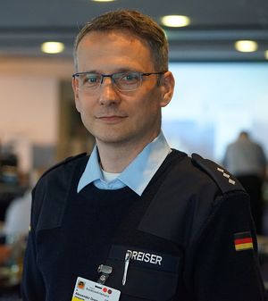 Hauptmann Alexander Dreiser, IT-Bataillon 383. Foto: DBwV/Kruse