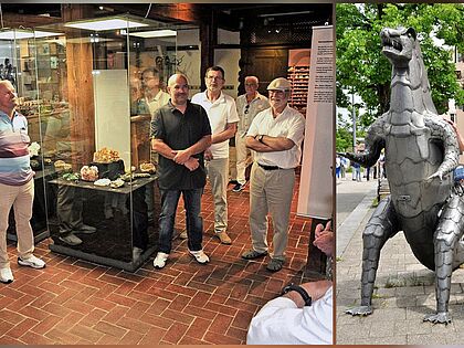 Unter dem Motto „Veteranen treffen auf Dinosaurier“ lud die KERH Tuttlingen zu einem gemeinsamen Ausflug nach Trossingen ins Museum „Auberlehaus“ ein. Foto: Jochen Schmid