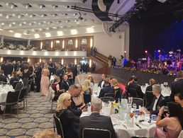 Blick in den Maritim-Saal im gleichnamigen Bonner Hotel, Schauplatz des diesjährigen Ball der Luftwaffe. Foto: DBwV