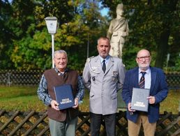 In Goslar: Hans Proske, Michael David und Hendrik Grüger. Foto: DBwV 