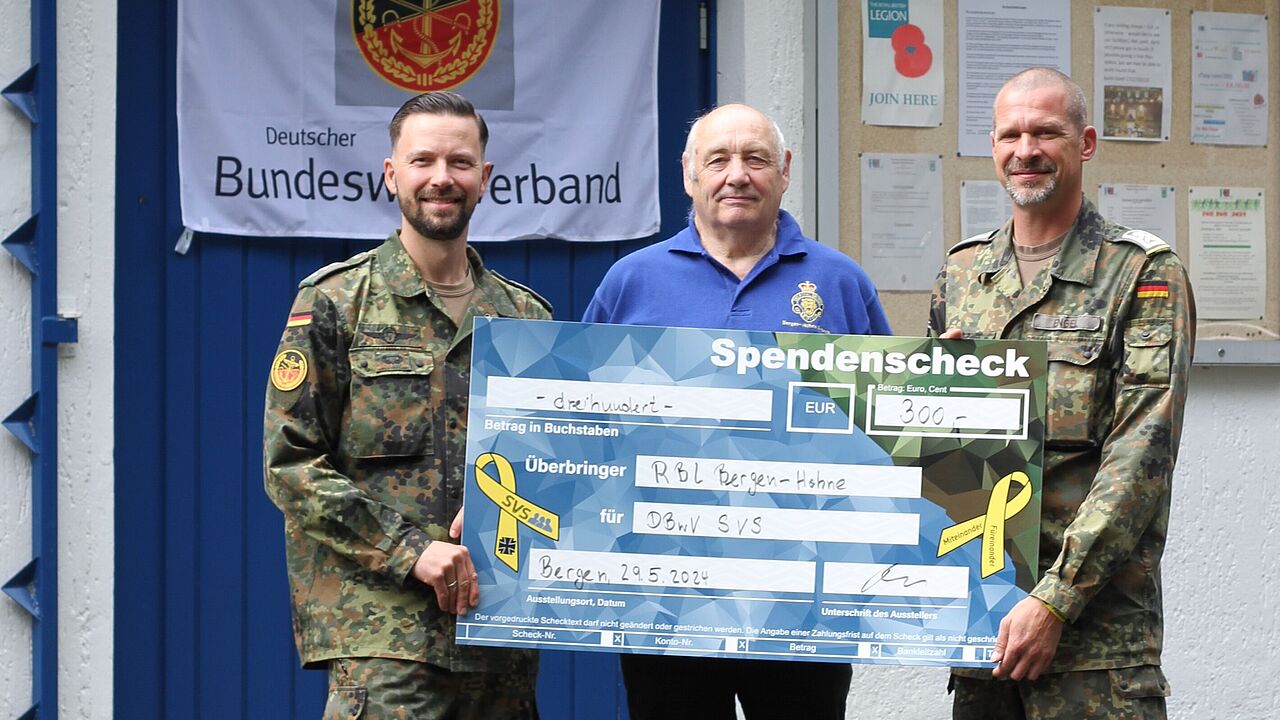 v.l.: Lars Schunack, Keith Orton und Nico Engel. Foto: DBwV