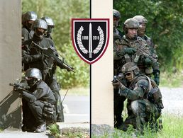 Das KSK gestern und heute: Zum 20. Geburtstag hat die Spezialeinheit ein Foto aus dem Gründungsjahr 1996 nachgestellt. Foto: Bundeswehr