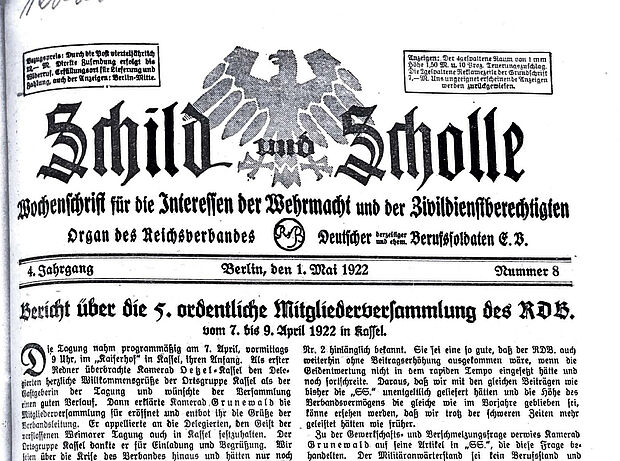 Die Verbandszeitschrift „Schild und Scholle“ erschien bis zu sechsmal monatlich. Foto: privat
