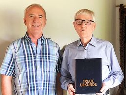 KERH-Vorsitzender Fürstenberger mit Oberst a.D. Mathes und Stv. Vorsitzenden Böhm (v.l.n.r.). Foto: DBwV – Richard Fürstenberger