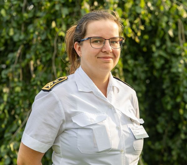 Seit letztem Jahr ist Hauptbootsmann Dörte Ströer Vorsitzende der TruKa 1. Korvettengeschwader. Foto: DBwV/Sarina Flachsmeier