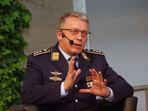 Hauptmann Andreas Steinmetz, stellvertretender Bundesvorsitzender. Foto: DBwV/Henning