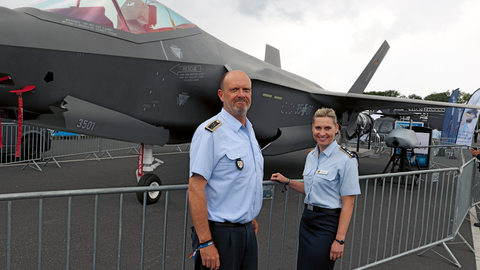 Oberstabsfeldwebel Heiko Stotz ist Vorsitzender Luftwaffe im DBwV-Bundesvorstand. Seine Stellvertreterin ist Hauptmann Maria Holz. Foto: DBwV/Yann Bombeke