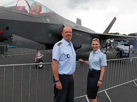Oberstabsfeldwebel Heiko Stotz ist Vorsitzender Luftwaffe im DBwV-Bundesvorstand. Seine Stellvertreterin ist Hauptmann Maria Holz. Foto: DBwV/Yann Bombeke