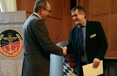 Oberstabsfeldwebel a.D. Reinhard Krömer – Vorsitzender und 25 Jahre im DBwV. Foto: DBwV