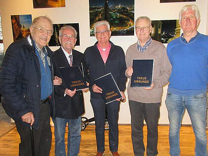 In Braunschweig (v.l.n.r.): Johann Seifert, Rüdiger Fergin, Karl-Heinz Rautmann, Manfred Miska und Uwe Fenger. Foto: LV Nord