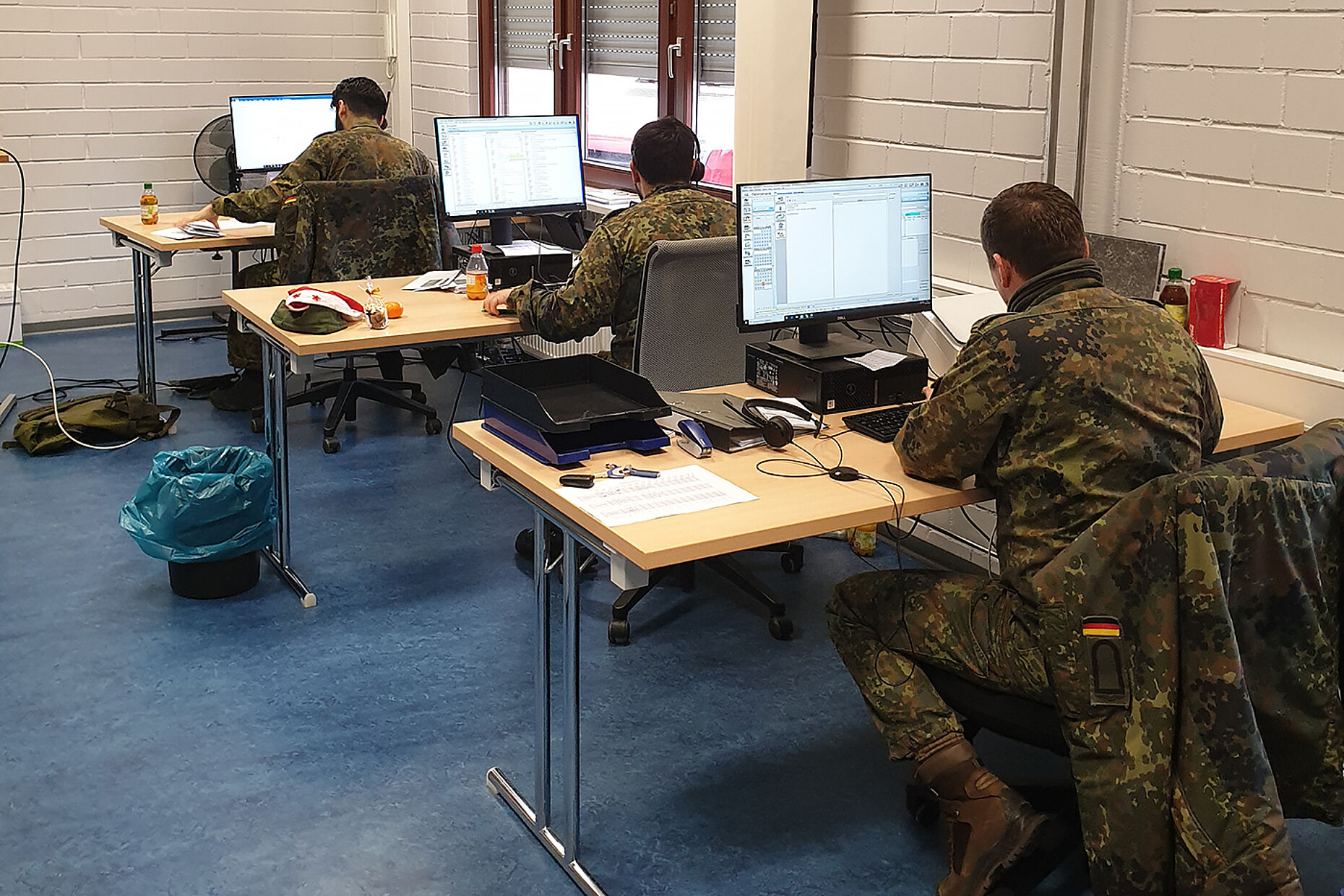 Die Bundeswehr unterstützt bei der Kontaktverfolgung auch über die Feiertage - eine erhebliche Entlastung für die Gesundheitsämter. Foto: DBwV/Schwappacher