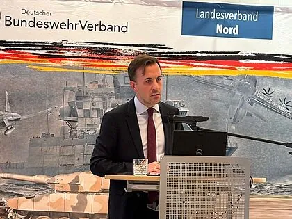 Kommandeurtagung Nord: Vortrag von MdB Bastian Ernst (CDU). Foto: DBwV