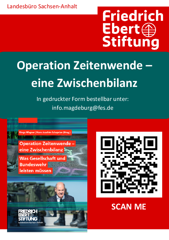 Flyer: Operatiob Zeitenwende - eine Zwischenbilanz