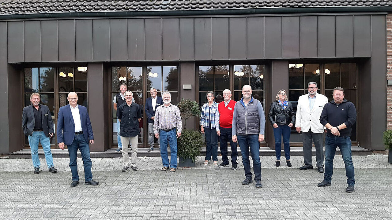Der neue Vorstand der KERH Rheine mit Gastredner Martin Sommer (2.v.l). Foto: DBwV/KERH Rheine