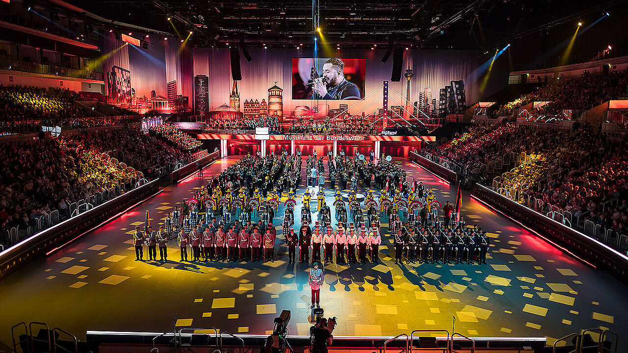 Das große Finale beim Musikfest der Bundeswehr 2019. Auf ein Neues heißt es dann am 25. September 2021. Foto: Bundeswehr/Johne