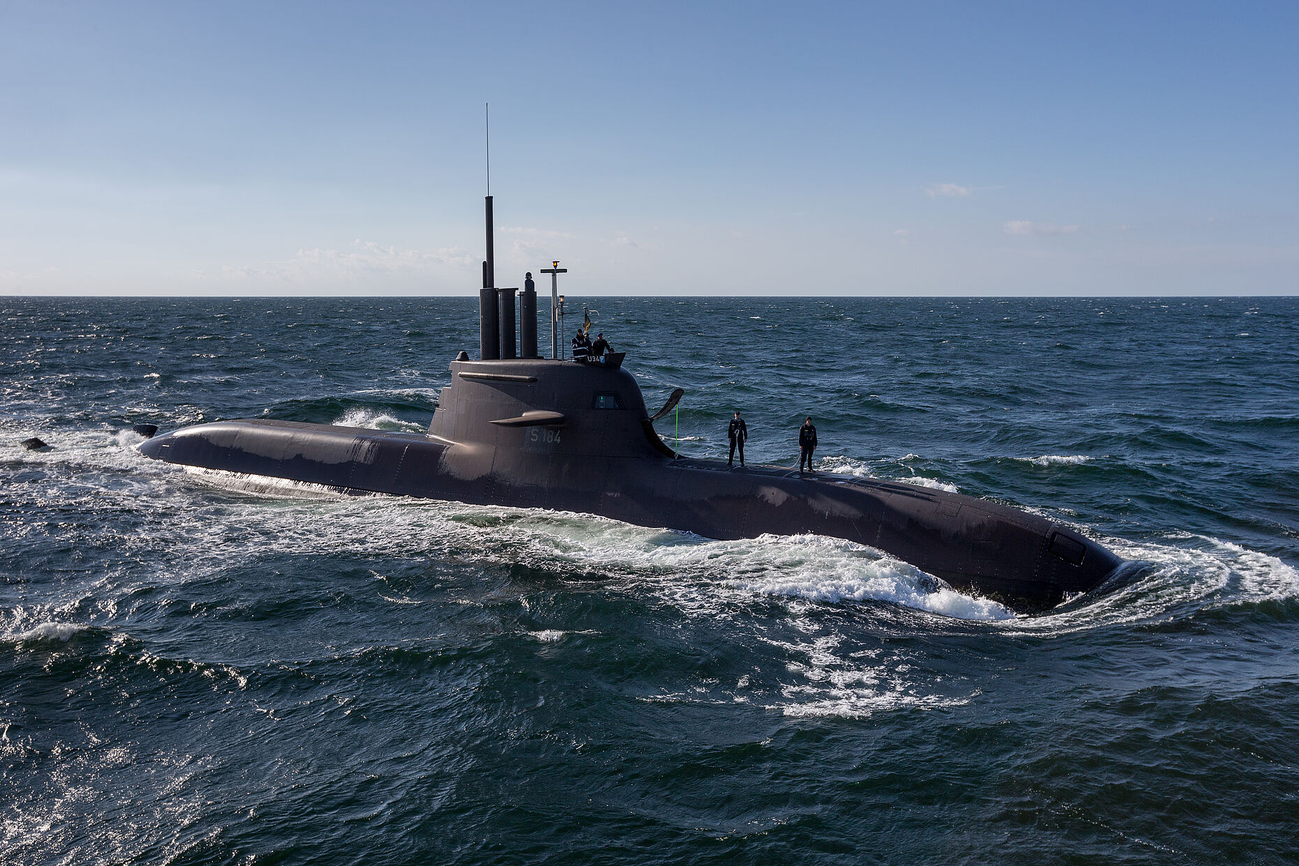 Das U-Boot U 34 bei einer NATO-Übung in der Ostsee. Foto: Bundeswehr/Jonas Weber