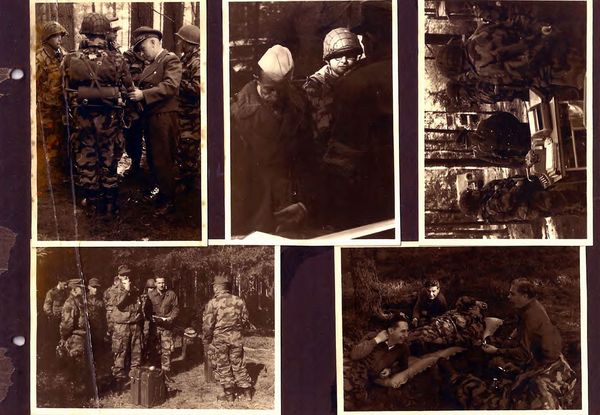 Seiten aus dem Familienalbum mit Fotos aus den Anfangsjahren bei der Bundeswehr. Fotos: Karl-Heinrich Graf 