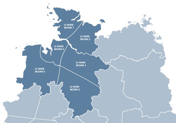 Bezirke des Landesverbandes Nord