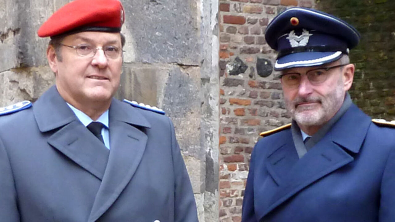 Oberst Andreas Bruckner uns sein Stellvertreter Hauptmann a.D. Andreas Wulf stehen auch weiterhin an der Spitze der StoKa Köln Foto: StoKa Köln
