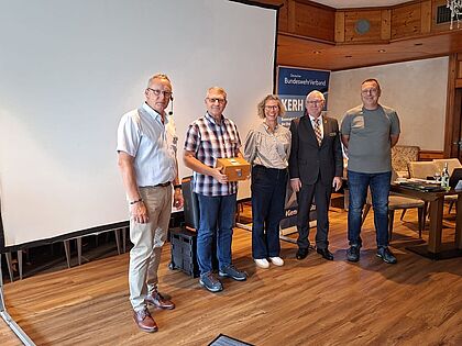 Beim Alterssicherungsseminar im September 2026 in Riedenburg wurden 930 Euro für die SVS gesammelt. Foto: DBwV