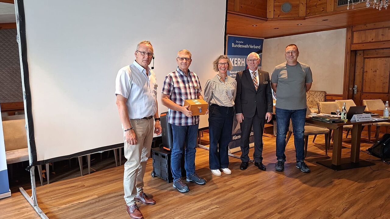 Beim Alterssicherungsseminar im September 2026 in Riedenburg wurden 930 Euro für die SVS gesammelt. Foto: DBwV